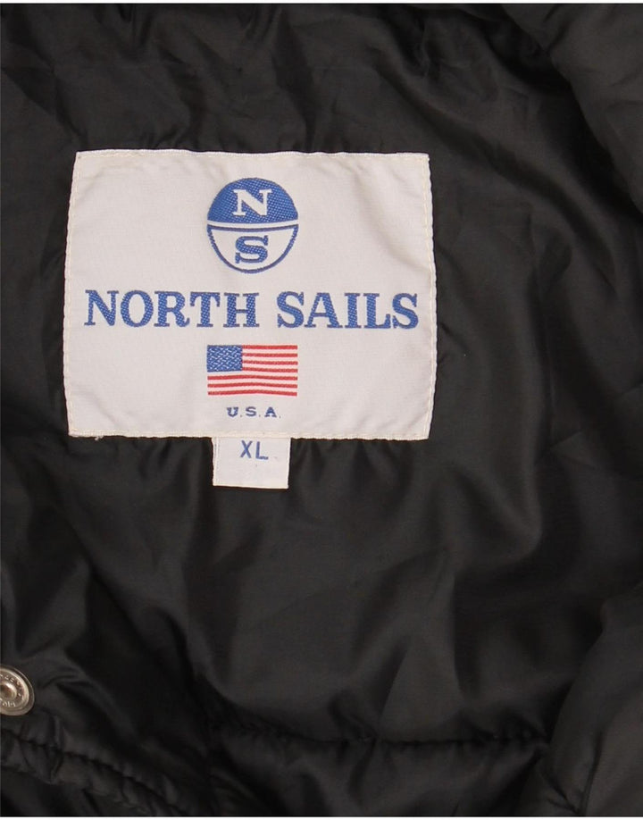 North Sails Herren Wattierte Jacke UK 42 XL Schwarz