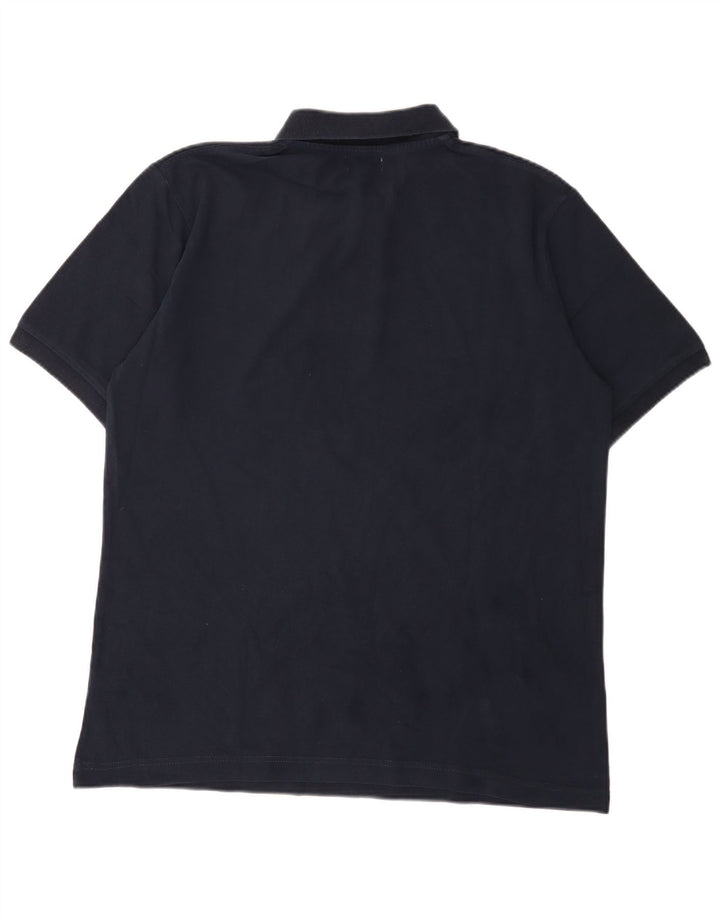 Kappa Mens Polo Shirt XL Navy Blue Cotton