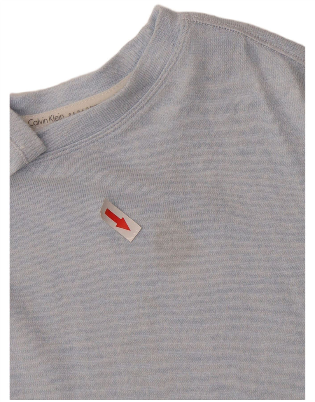 Calvin Klein Damen-Oversize-Top mit 3/4-Ärmeln, UK 18, XL, blaue Viskose