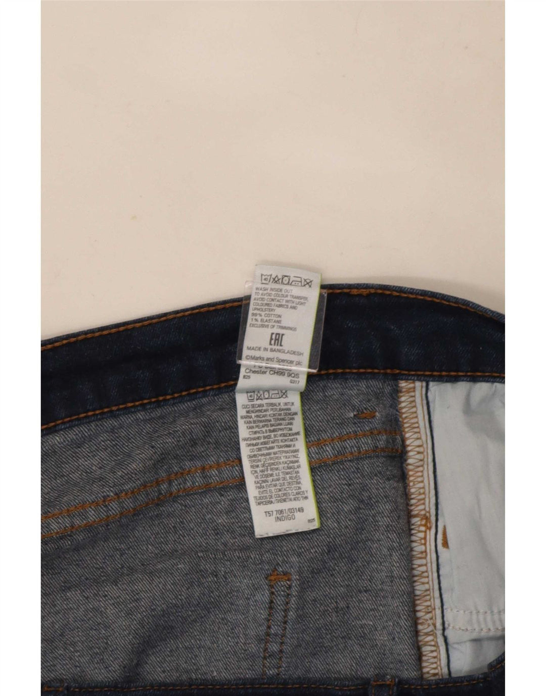 Marks & Spencer Damen Slim Bootcut Jeans UK 14 Large W32 L29 Marineblau