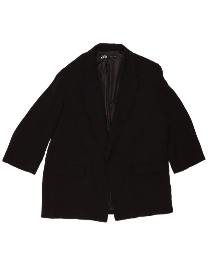 Zara Damen offene Blazerjacke UK 18 XL Schwarz