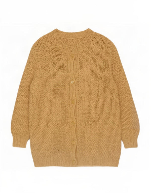 Vintage Damen Cardigan Pullover UK 18 XL Beige