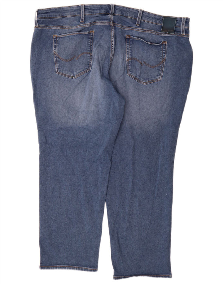 Jack & Jones Herren Straight Jeans W48 L30 Blaue Baumwolle
