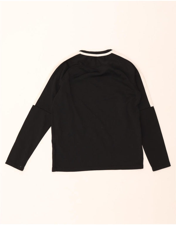 NIKE Dri-Fit-Oberteil für Jungen, langärmlig, 12–13 Jahre, Größe L, Schwarz, Farbblock