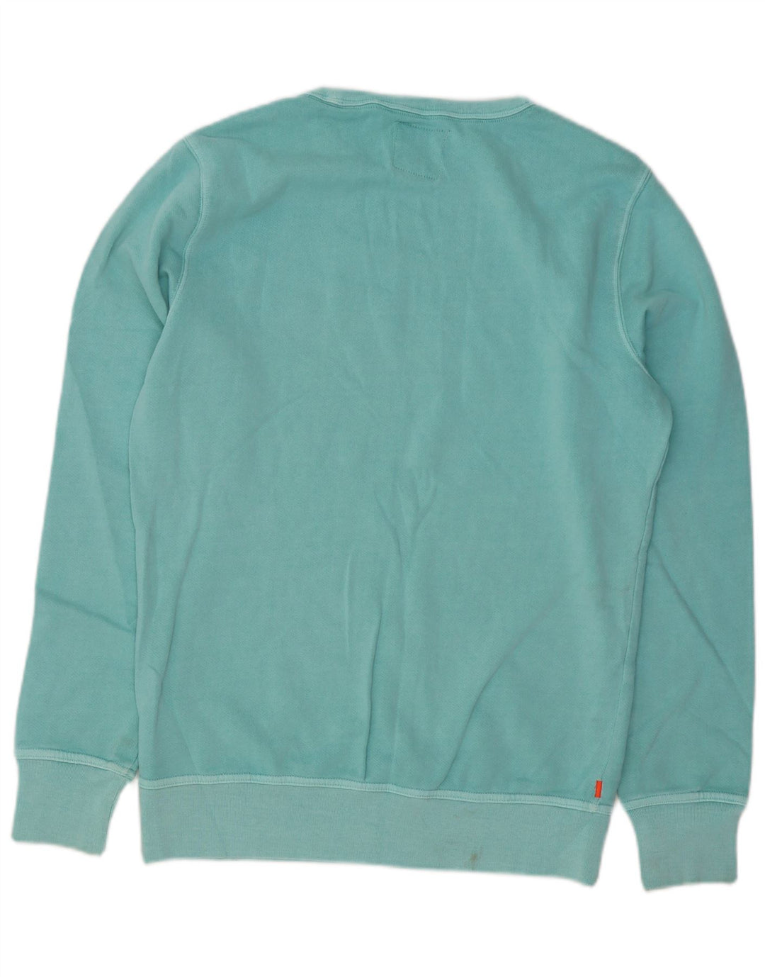 Superdry Herren-Sweatshirt-Pullover, große türkisfarbene Baumwolle