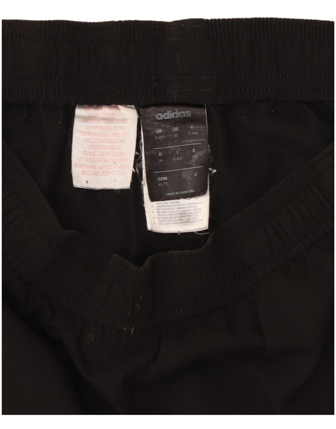 Adidas Sportshorts für Jungen, 15–16 Jahre, schwarzes Polyester