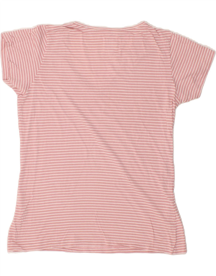 MOUNTAIN WAREHOUSE Womens T-Shirt Top UK 12 Medium Pink Striped Modal Vintage Mountain Warehouse and Second-Hand Mountain Warehouse from Messina Hembry 