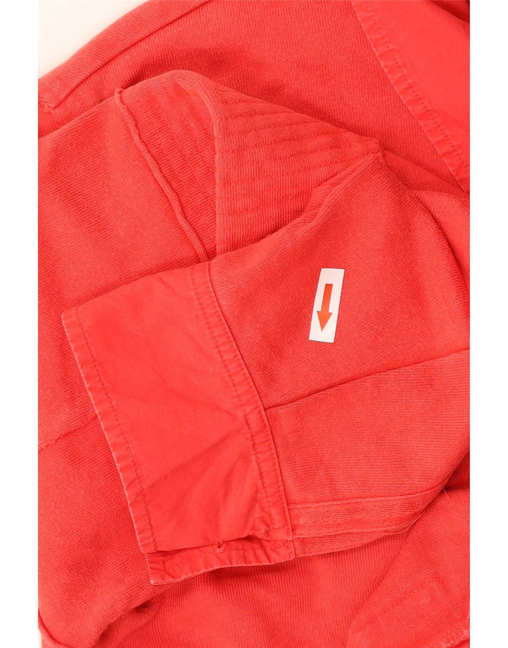 Dkny Herren-Pullover-Hemd, groß, aus roter Baumwolle