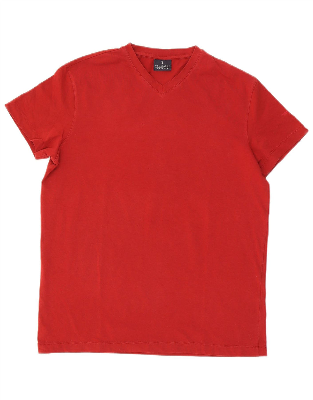 Trussardi Jeans Herren T-Shirt Top Mittelrot