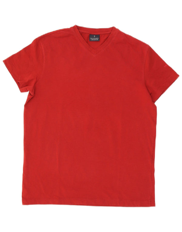 Trussardi Jeans Herren T-Shirt Top Mittelrot