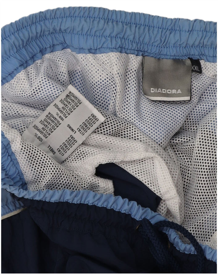 DIADORA Herren-Badeshorts 2XL Marineblaues Colourblock-Polyester