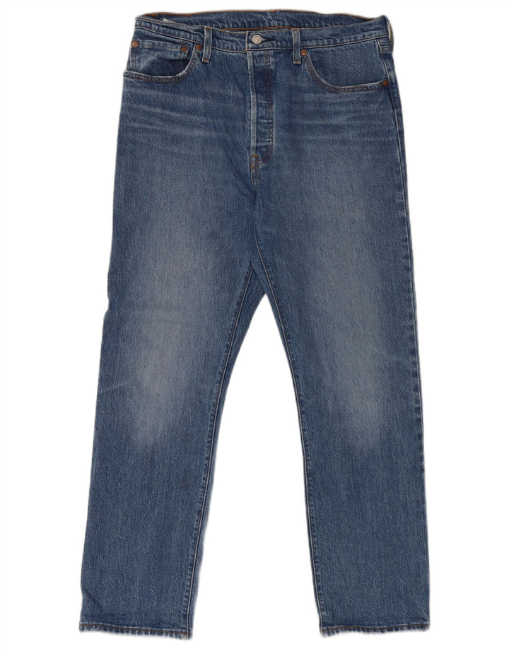 Levi's Herren 501 Straight Jeans W32 L30 Blaue Baumwolle