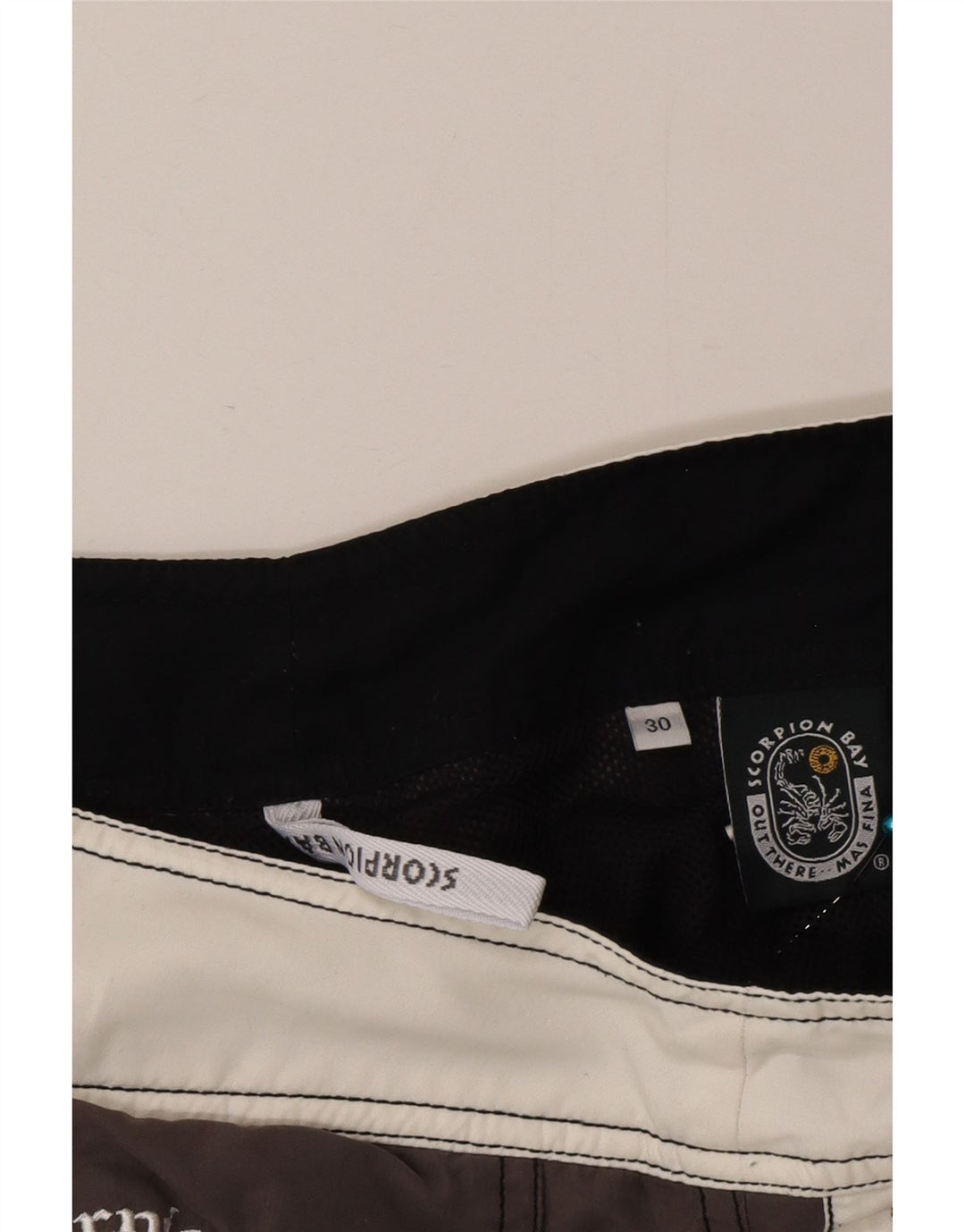 Scorpion Bay Herren-Badeshorts mit Grafik, mittelgrau, Farbblock