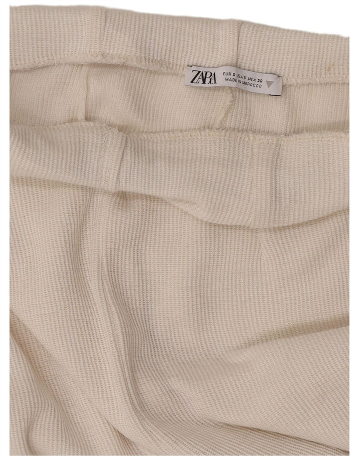 Zara Capri-Trainingshose für Damen, Gr. 10, Größe S, Weiß