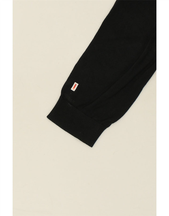 NAUTICA Mens V-Neck Jumper Sweater Large Black Cotton Vintage Nautica and Second-Hand Nautica from Messina Hembry 