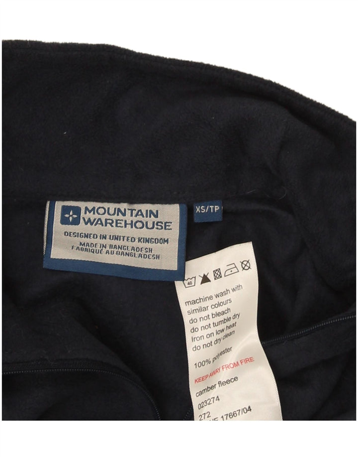 Mountain Warehouse Herren-Fleecepullover mit Reißverschluss am Hals, XS, Marineblau, Polyester