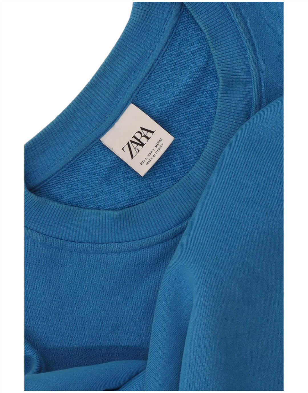 Zara Herren Sweatshirt Pullover Large Blau