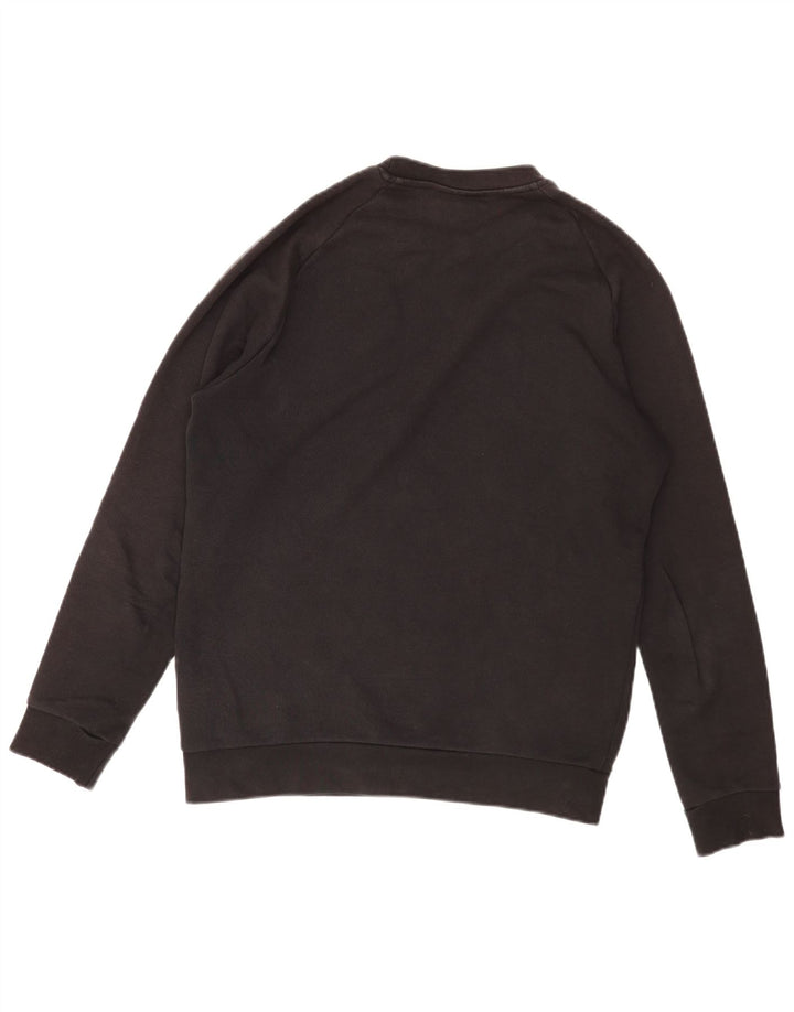 Adidas Herren Loose Fit Sweatshirt Pullover Small Schwarz Baumwolle
