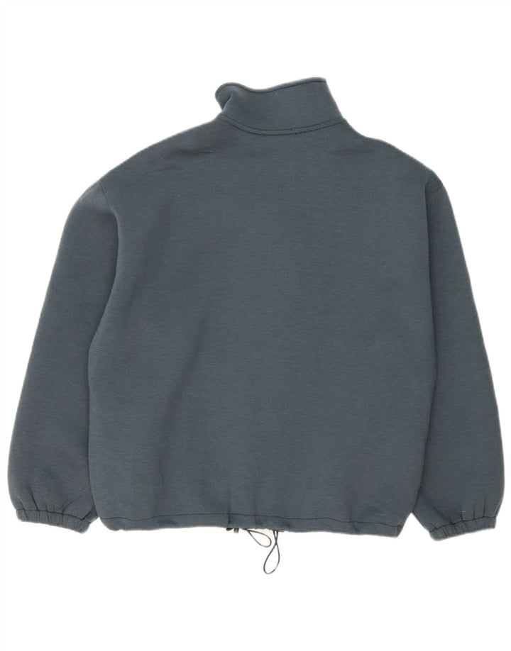 Zara Damen-Trainingsanzug, übergroß, Jacke, Gr. 10, Größe S, blau, Polyester