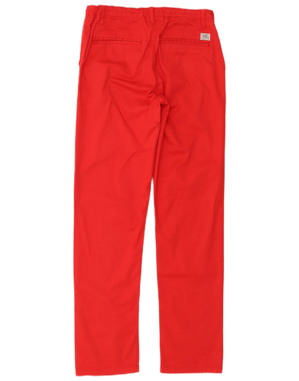 Tommy Hilfiger Slim Chino-Hose für Jungen, 15–16 Jahre, W32 L32, rote Baumwolle