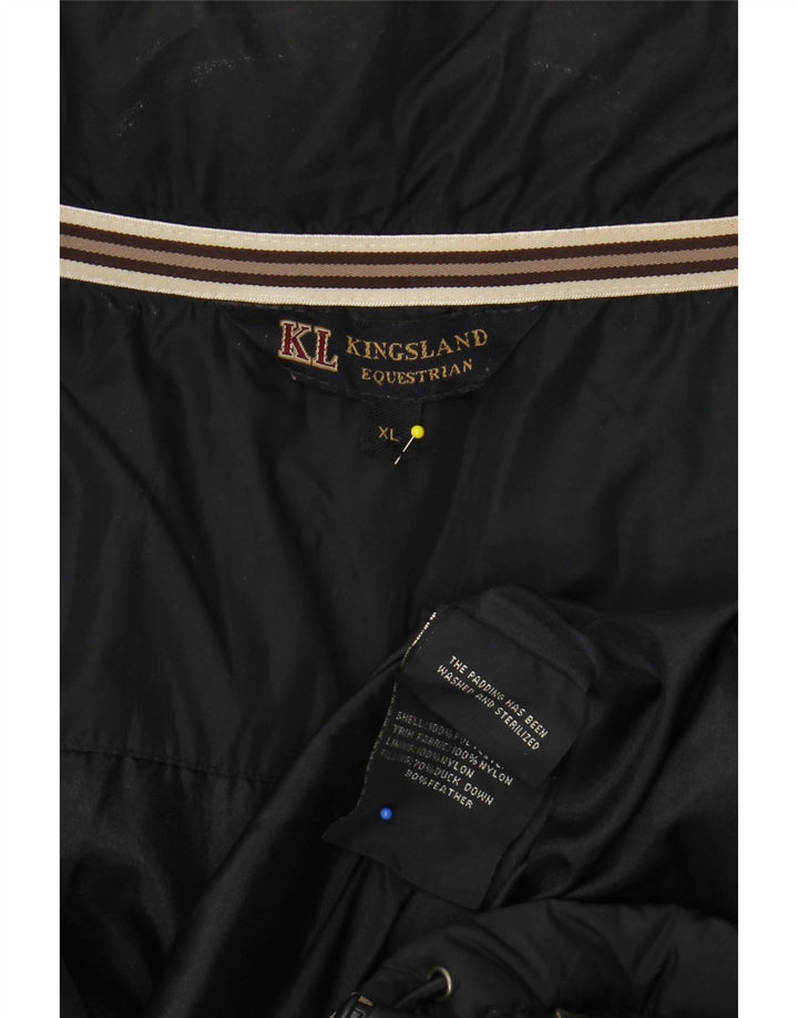 KINGSLAND Wattierte Herrenjacke UK 42 XL Marineblaues Colourblock-Polyester