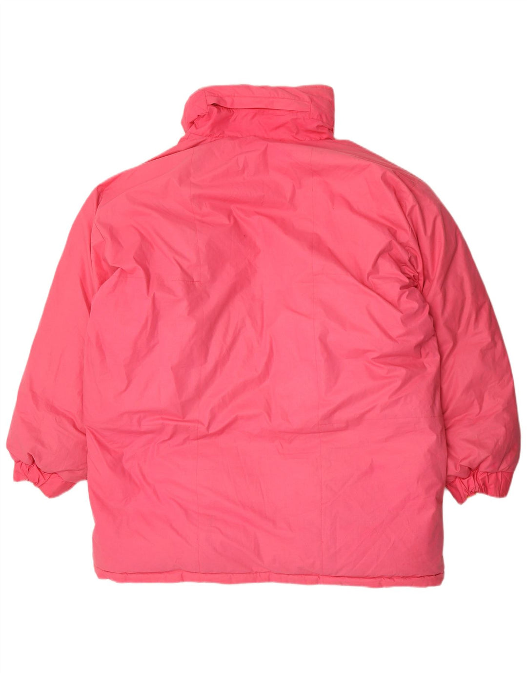 Vintage Herren Kapuzenmantel gepolstert UK 42 XL Rosa Polyester