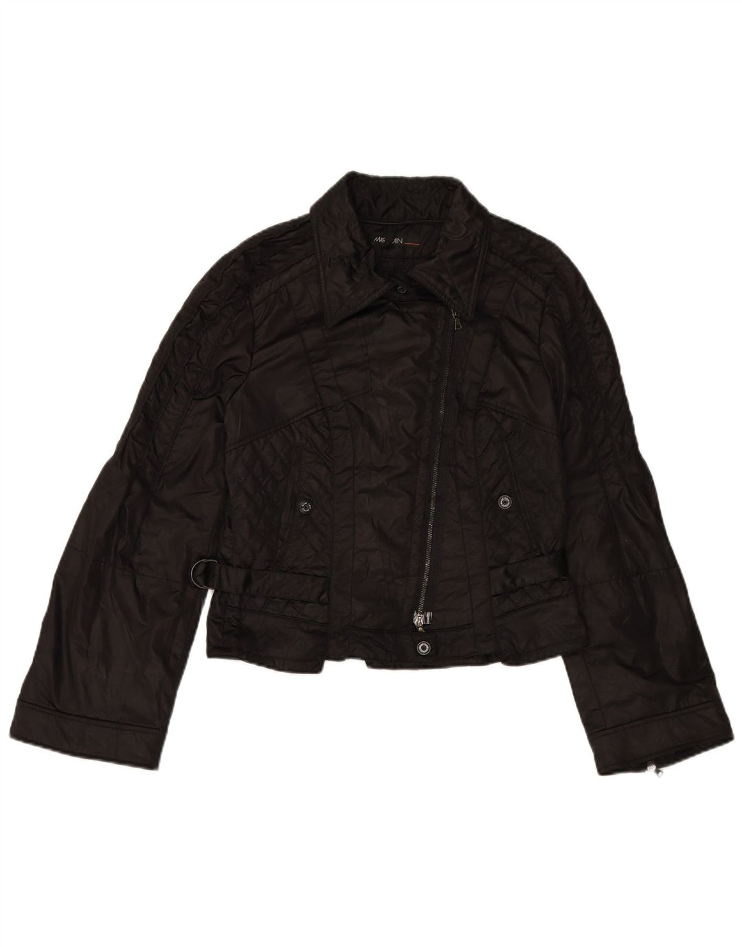 MARC CAIN Damen Stepp-Bikerjacke UK 12 Medium Schwarz