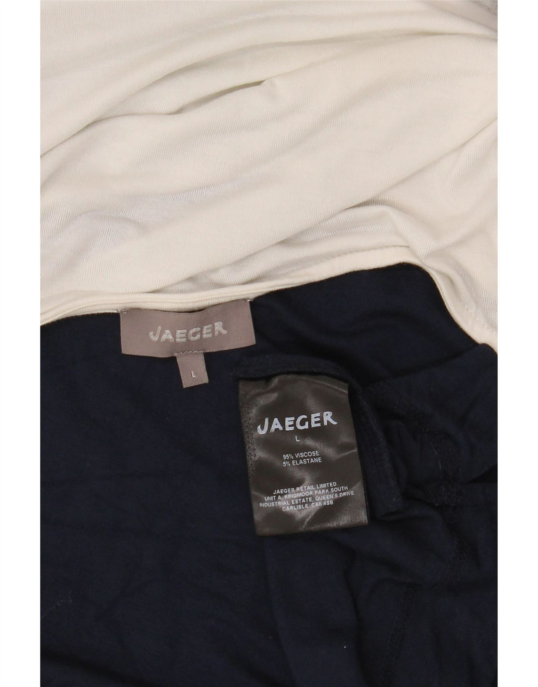 Jaeger Damen-Top, 3/4-Ärmel, UK-Größe 46, groß, mehrfarbig, Colourblock-Viskose