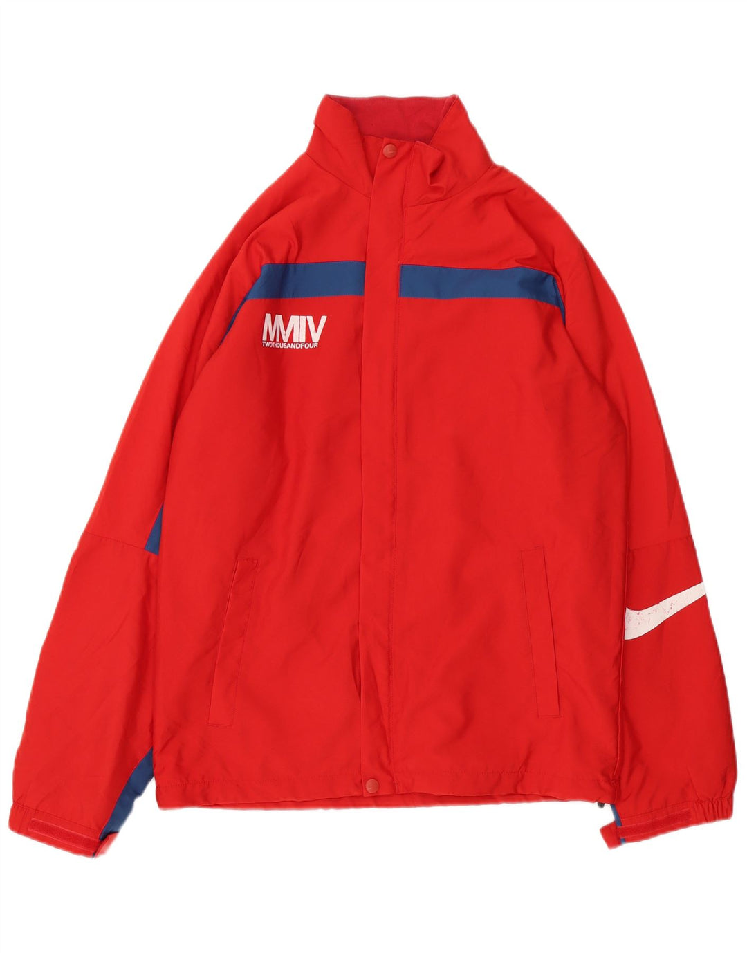 Nike Herren-Regenjacke mit Grafik, UK 36, Größe S, Rot, Colourblock-Polyester