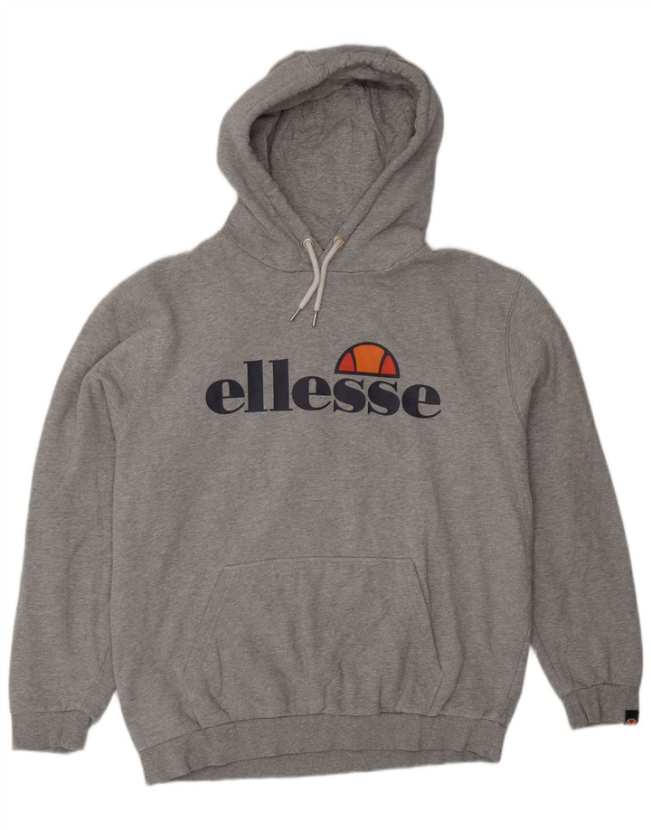 Ellesse Herren Graphic Hoodie Pullover XL Grau Baumwolle