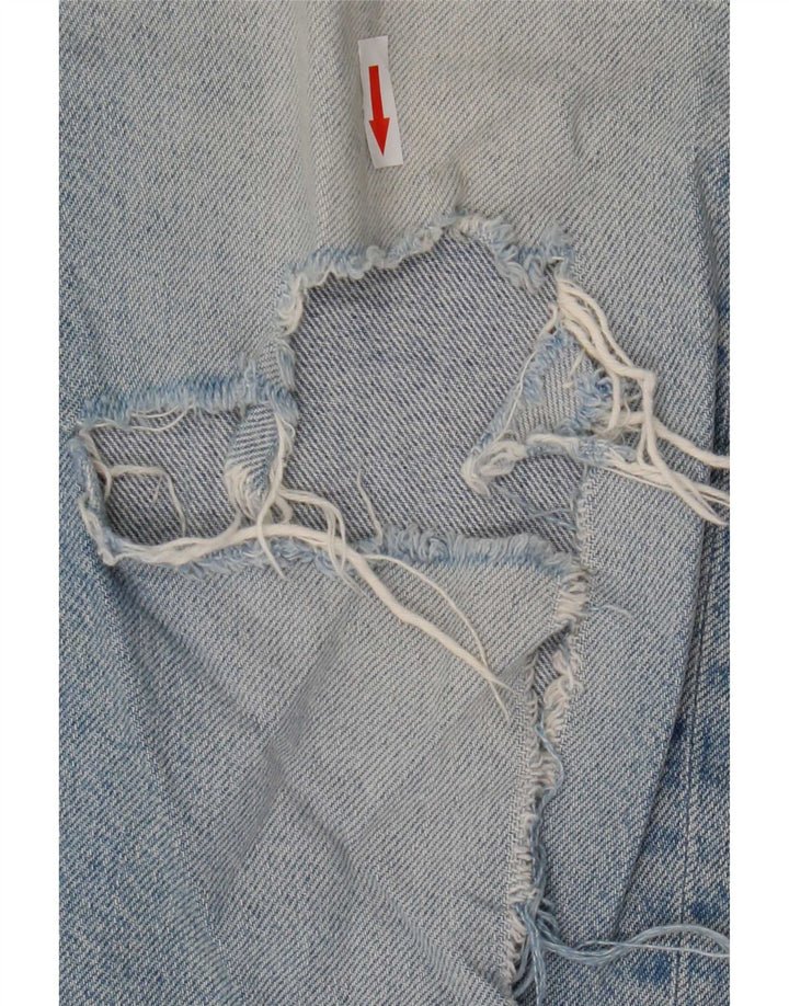 Reiss Damen Jeans im Distressed-Look, W29, L26, Blau, Baumwolle