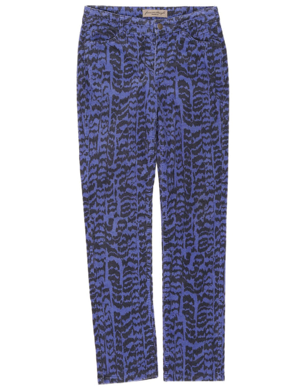 Yessica Damen Cordhose UK 12 Medium W28 L31 Blauer Animal-Print