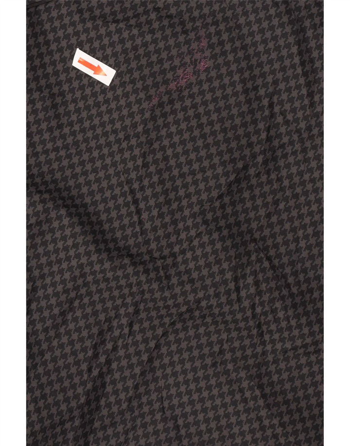 Volcom Mädchen-Regenjacke mit Kapuze, 13–14 Jahre, XL, graues Hahnentritt-Polyester