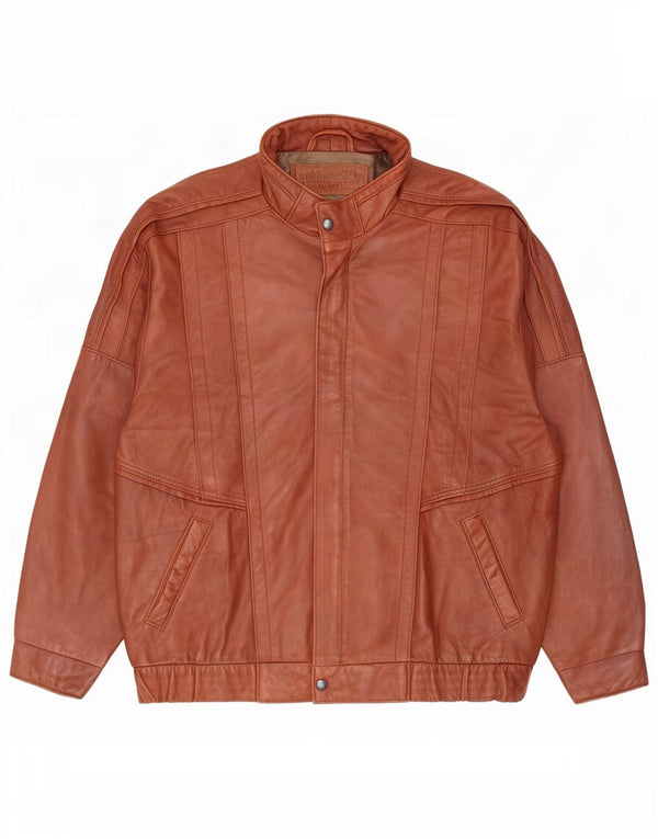Vintage Herren Lederjacke IT 50 Large Braun
