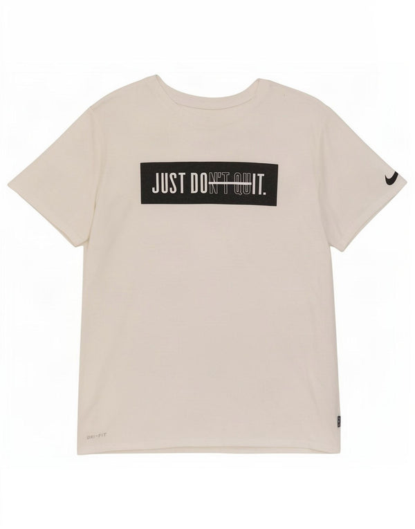 Nike Herren Athletic Cut Graphic T-Shirt Top Mittelweißes Polyester