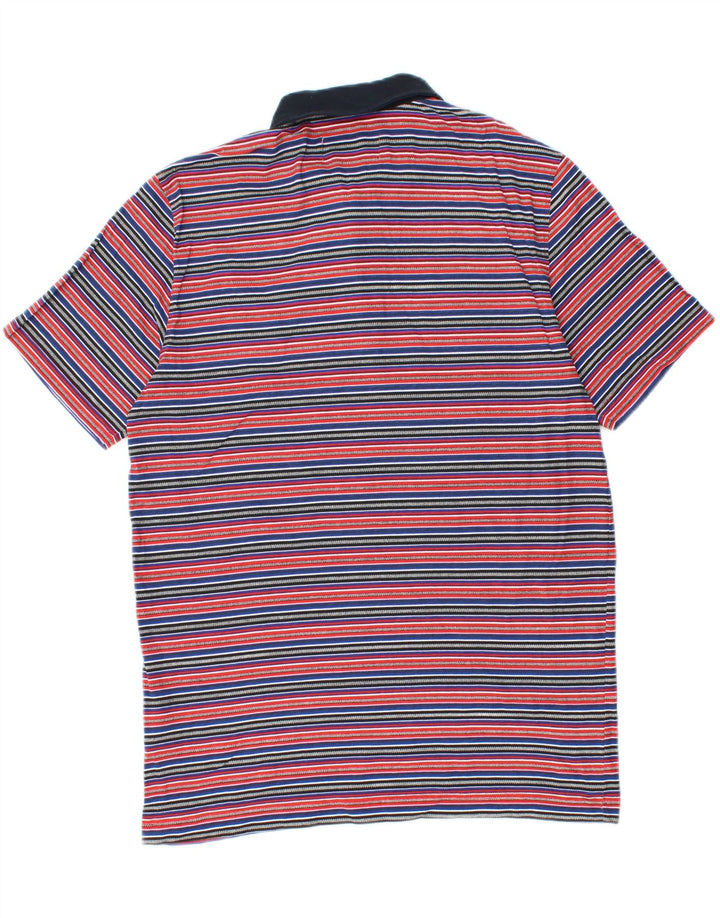 Penguin Herren-Poloshirt, mittelgroß, mehrfarbig, gestreift, Baumwolle