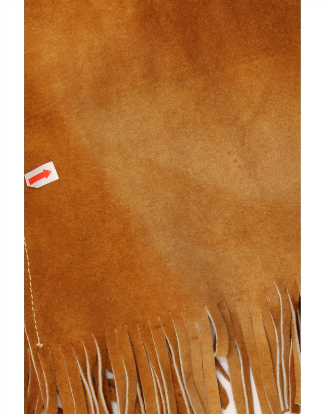 VINTAGE Damen Wildlederweste UK 10 Klein Braun