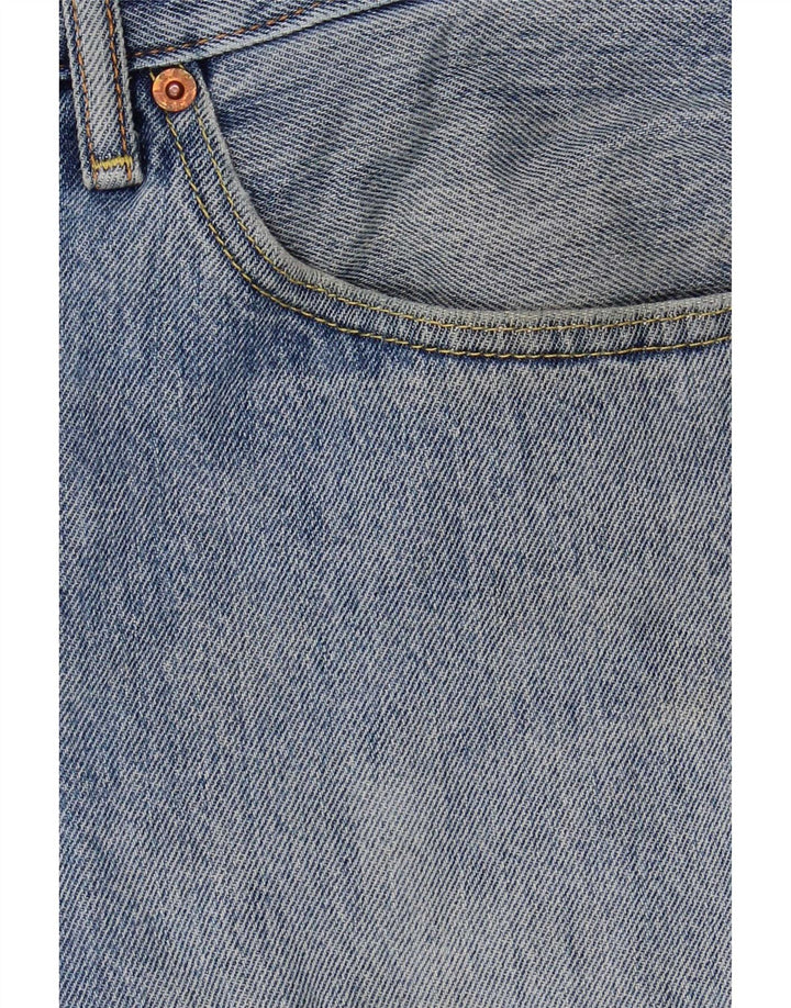 Levi's Herren 505 Distressed Straight Jeans W36 L30 Blau