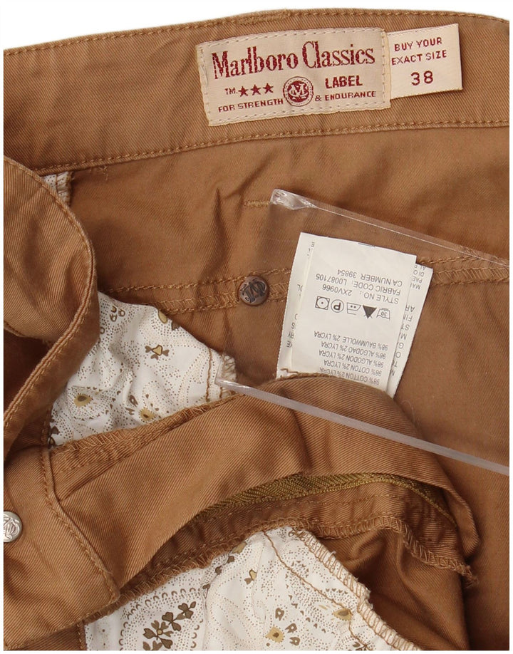 Marlboro Classics Damen-Kurzhose W38 L24 Braune Baumwolle