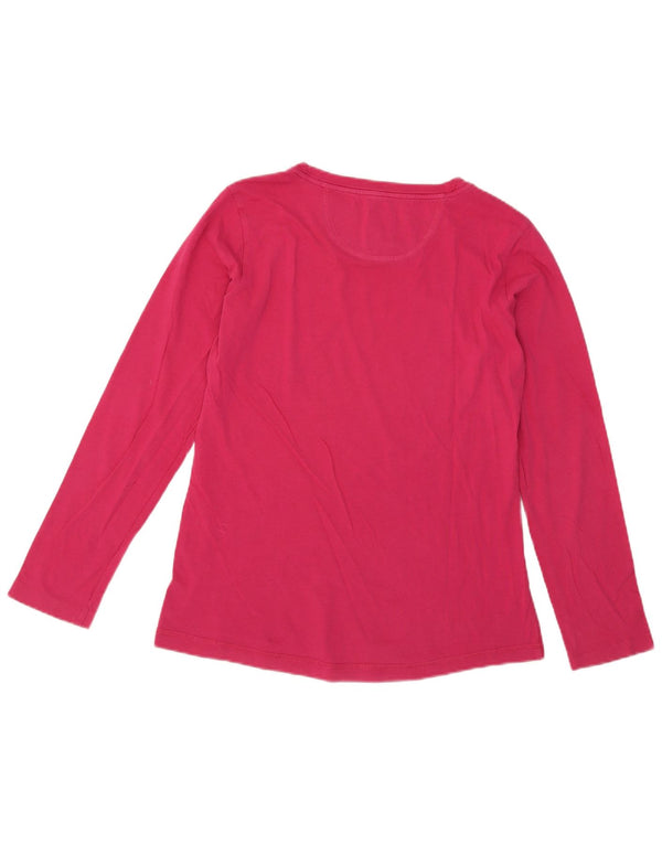 Champion Womens Heritage Fit Graphic Top Langarm UK 18 XL Rosa Baumwolle