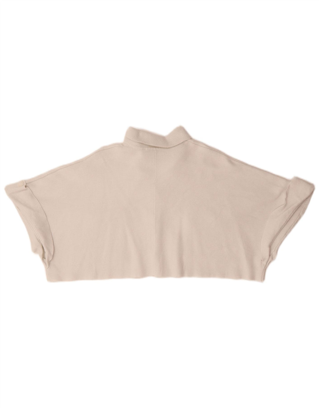 Zara Damen Crop Oversized Cardigan Top UK 10 Small Weiße Viskose