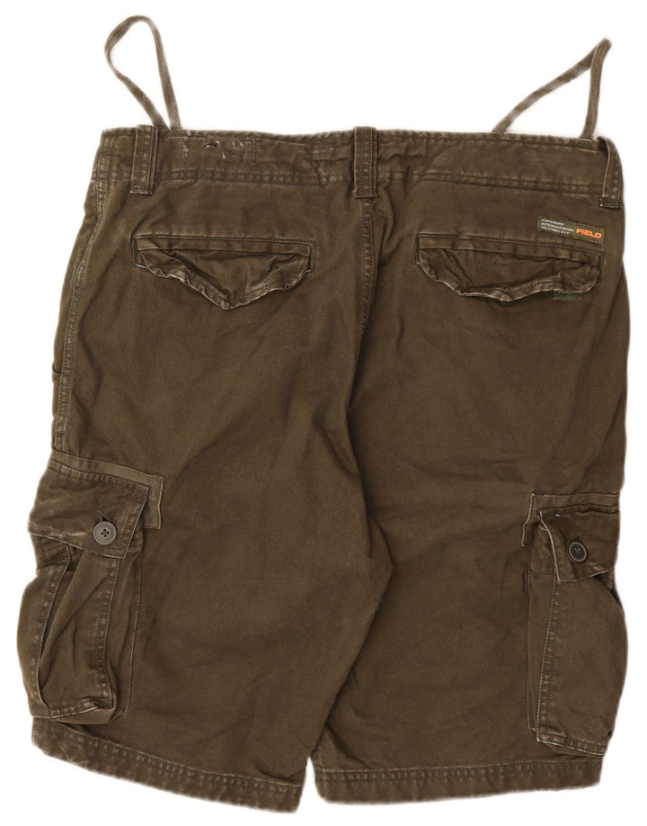 Superdry Herren Cargoshorts W34 Large Khaki Cotton Army