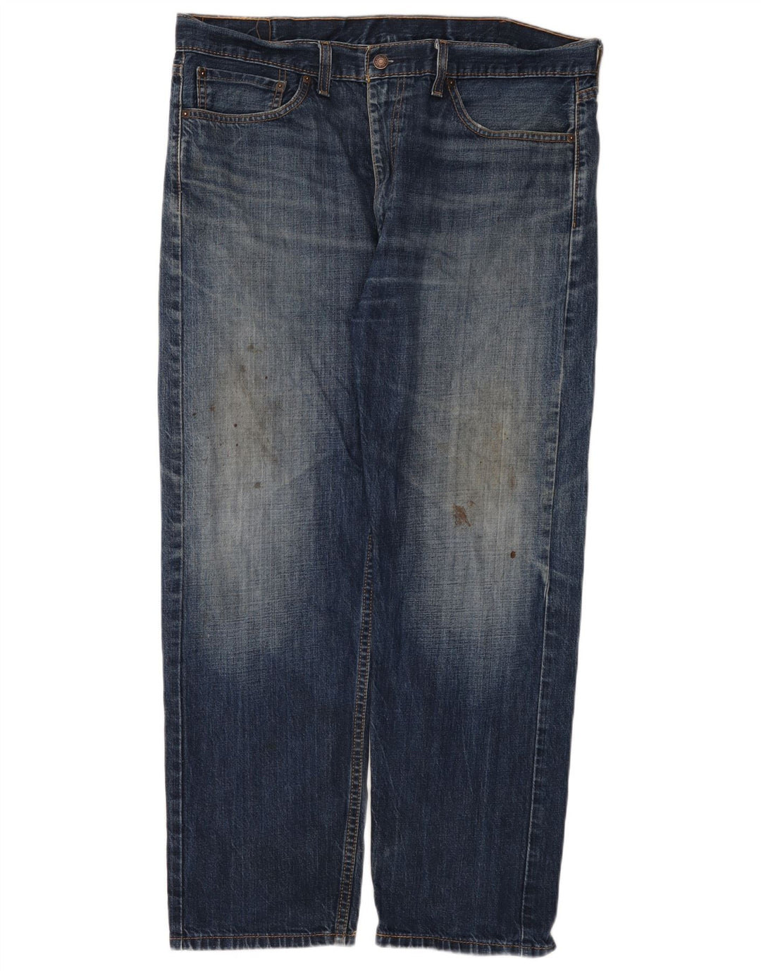 Levi's Herren 505 Straight Jeans W38 L30 Blaue Baumwolle