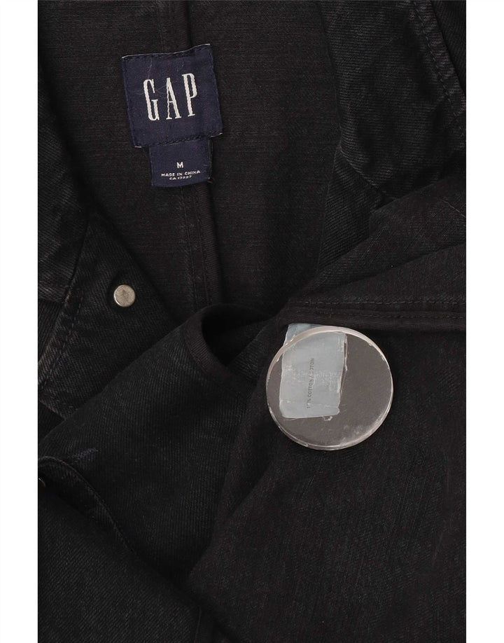 Gap Herren Jeansjacke UK 38 Mittelschwarze Baumwolle