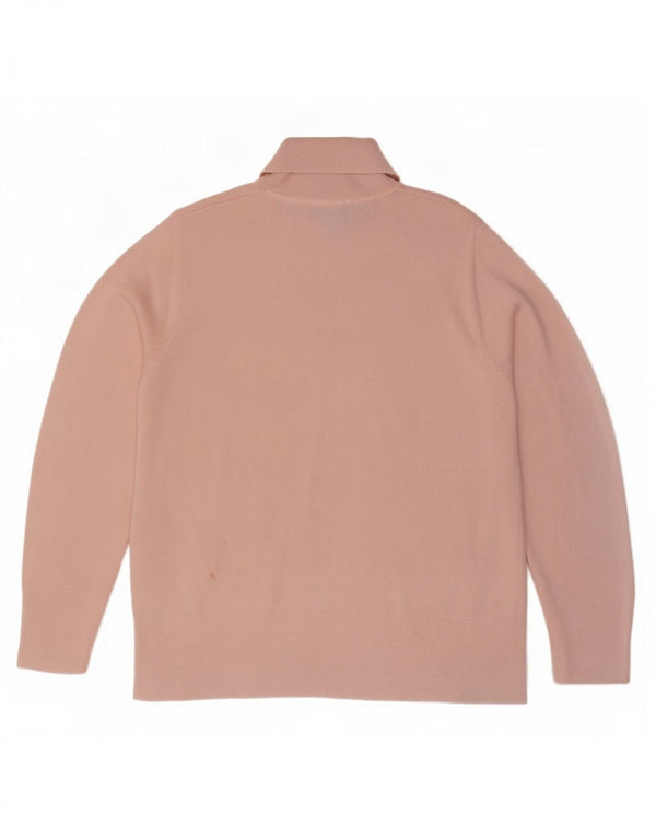 Marks & Spencer Rollkragenpullover für Damen, UK 18, XL, Rosa, Acryl