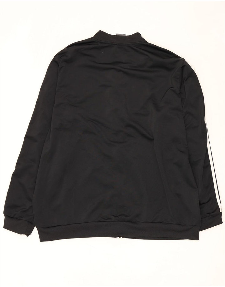 Adidas Herren-Trainingsanzug, 2XL, schwarzes Polyester