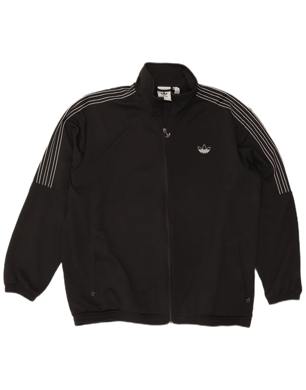 Adidas Herren Trainingsanzug Top Jacke XL Schwarz Polyester