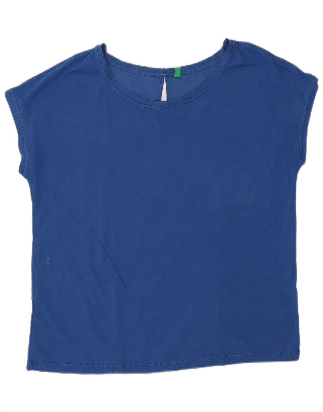 Benetton Damen-Blusenoberteil, UK-Größe 46, Größe L, Blau