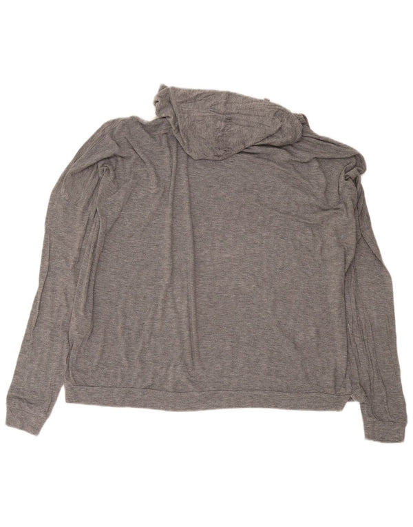 Zara Damen Trafaluc Übergroßer Kapuzenpullover UK 16 Large Grau Modal