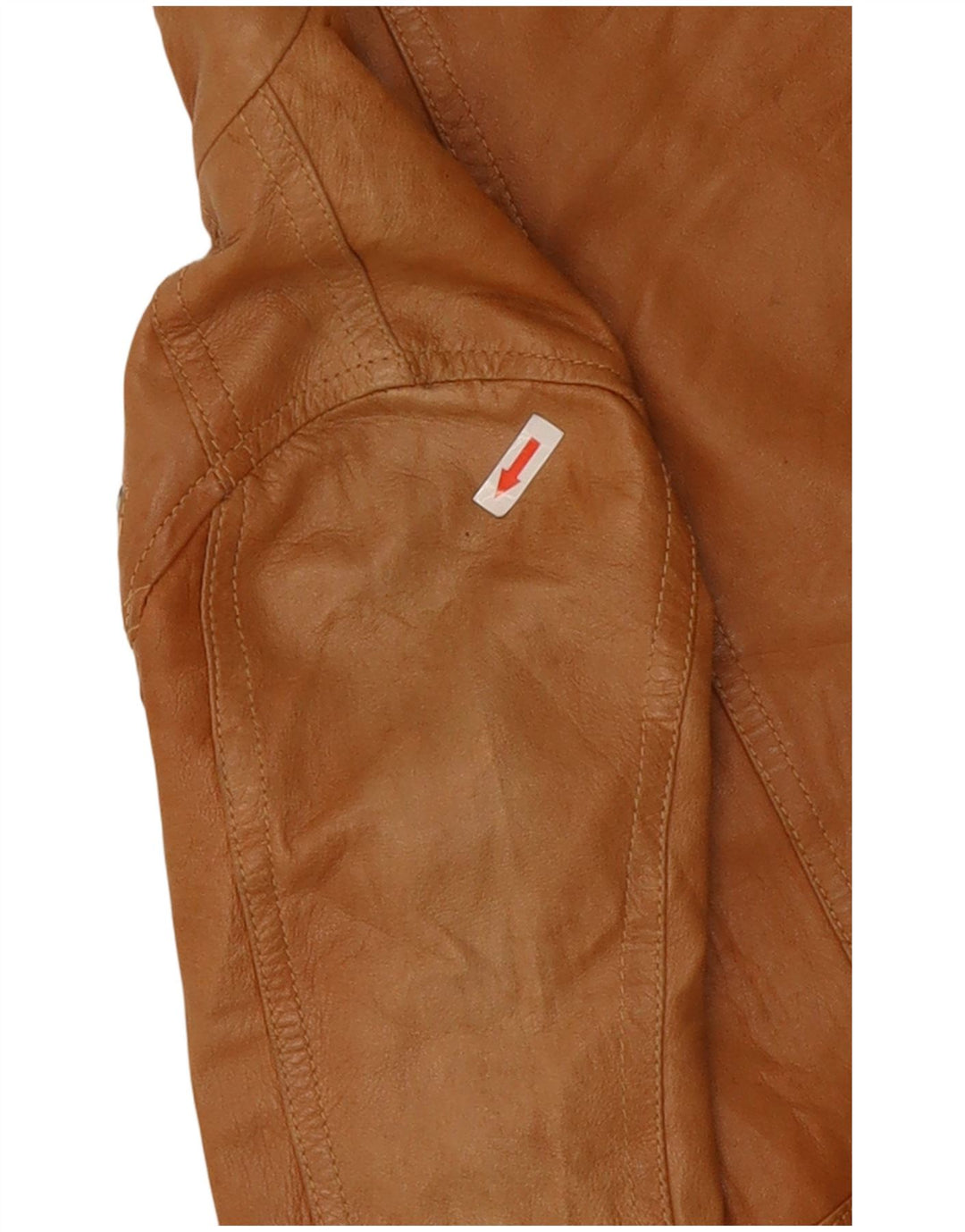 XETRA Damen Leder Bikerjacke UK 8 Small Beige